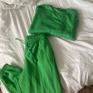 Matching green zara set